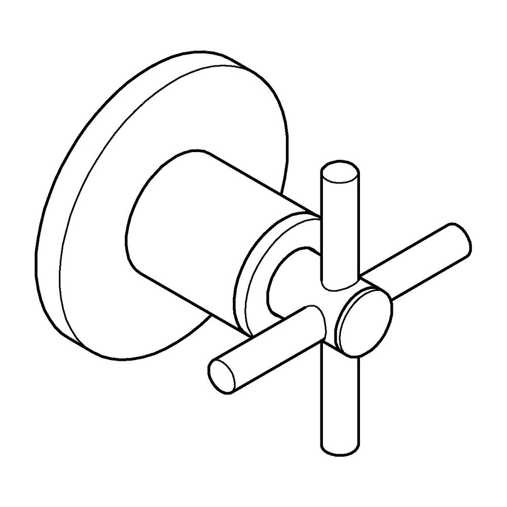 Grohe Atrio Unterputz-Ventil-Oberbau Warm Sunset gebürstet, mit Kreuzgriffen für UP-Ven... GROHE-29396DL0 4005176952456 (Abb. 2)