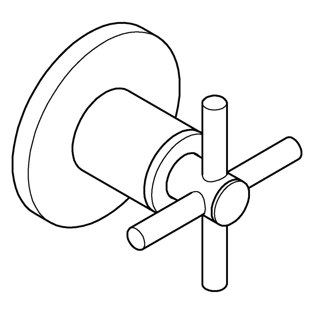 Grohe Atrio Unterputzventil-Oberbau 29396 mit Kreuzgriffen für Unterputzventile 35028 o... GROHE-29396KF0 4067393055891 (Abb. 2)