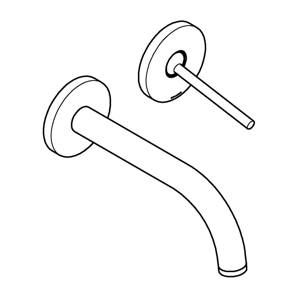 Grohe Atrio 2-Loch-Waschtisch-Wandbatterie Warm Sunset gebürstet, Fertigmontageset, Aus... GROHE-29410DL0 4005176952555 (Abb. 2)