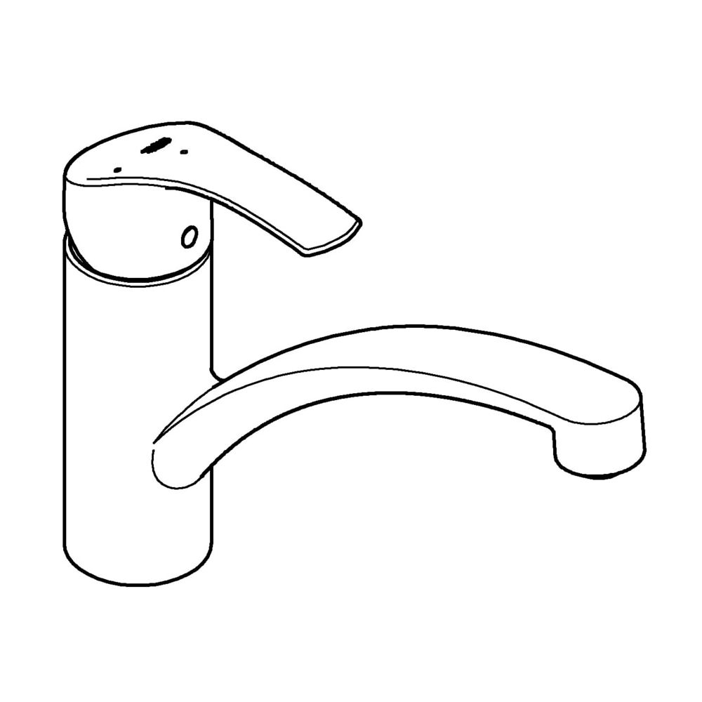 Grohe Eurosmart Einhand-Spültischbatterie, Einlochmontage Einhand, Energie-Spar-Funktio... GROHE-30260002 4005176310386 (Abb. 2)