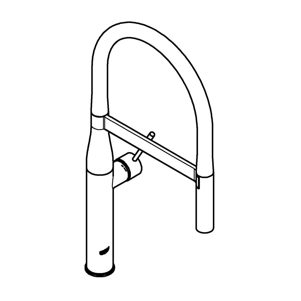 Grohe Essence Einhand-Spültischbatterie, 1-Loch-Montage, ausziehbare Dual Spülbrause, C... GROHE-30294000 4005176341472 (Abb. 2)