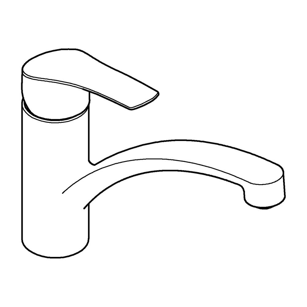 Grohe Eurosmart 1-Loch-Einhand-Spültischbatterie, flacher Auslauf, schwenkbarer Gussau... GROHE-30506000 4005176723667 (Abb. 10)