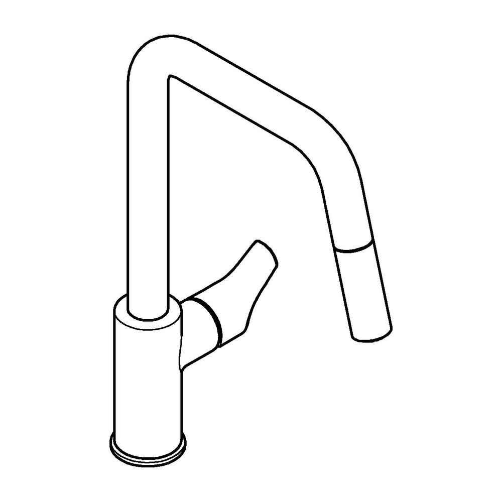 Grohe Eurosmart Einhand-Spültischbatterie, Mattschwarz, hoher schwenkbarer Gussauslauf... GROHE-306192430 4005176783869 (Abb. 2)