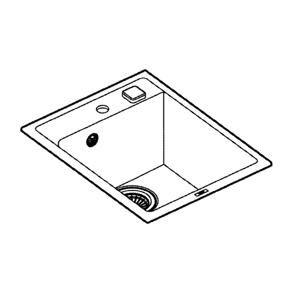 Grohe Kompositspüle K700, 1 Becken, 400x500mm, Granit Schwarz, 31650AP0... GROHE-31650AP0 4005176521287 (Abb. 11)