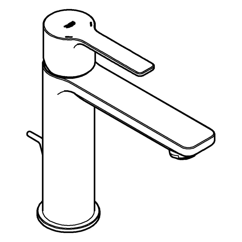 Grohe Lineare Einhand-Waschtischbatterie, S-Size, 1-Loch-Montage, Zugstangen-Ablaufgar... GROHE-321142431 4067393081647 (Abb. 2)