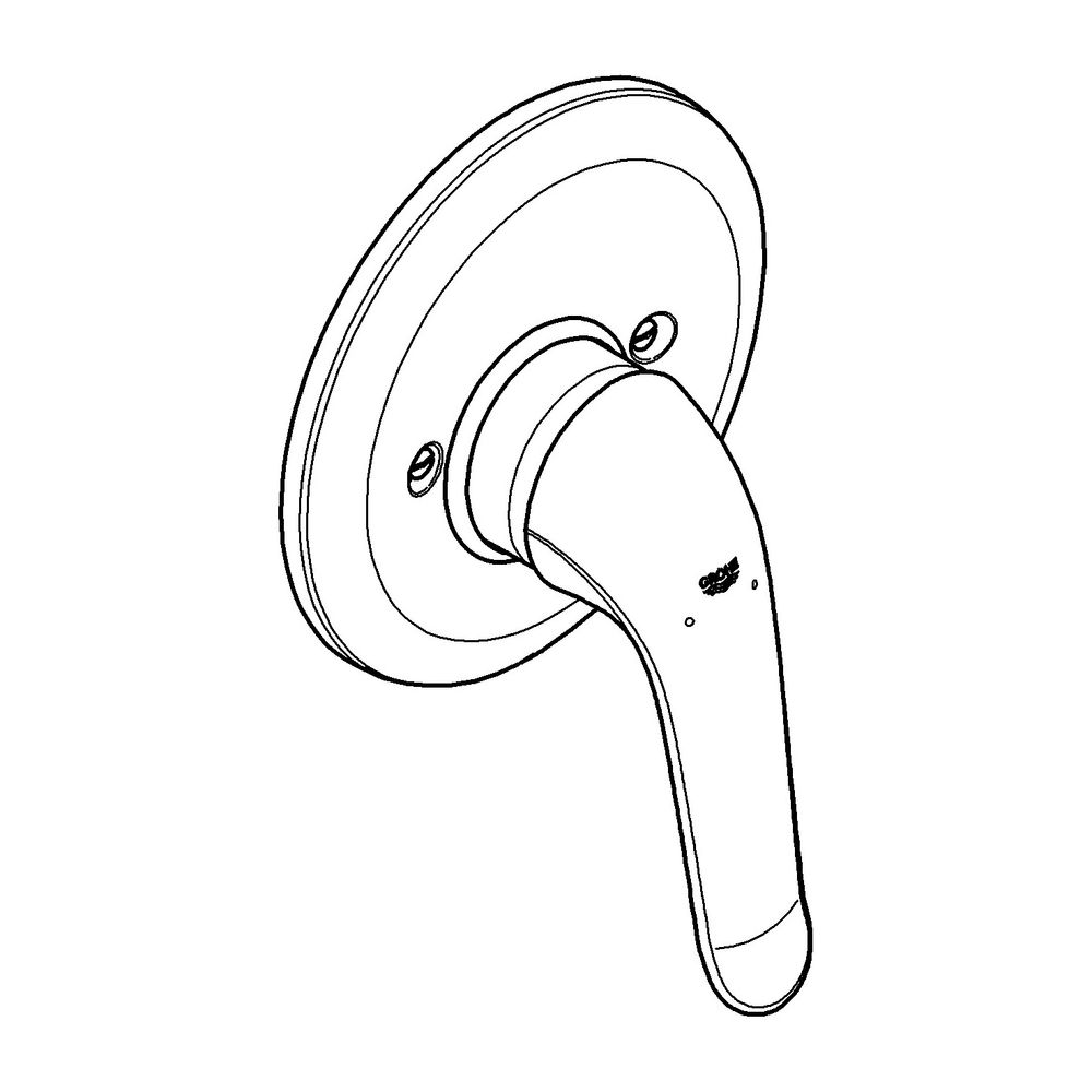 Grohe Eurosmart Care Einhand-Brausebatterie, Fertigmontageset für Rapido E, Chrom, 3278... GROHE-32784000 4005176871849 (Abb. 2)
