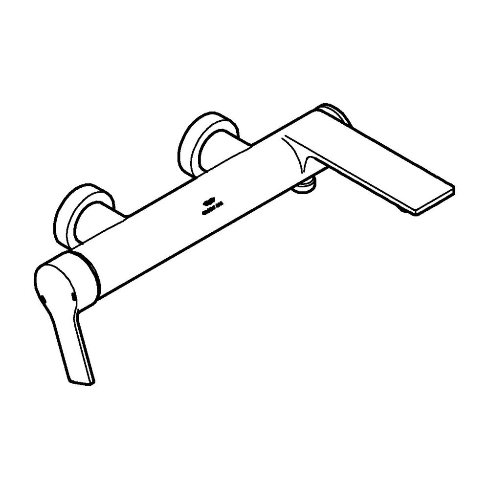 Grohe Allure Einhand-Wannenbatterie Cool Sunrise, Wandmontage... GROHE-32826GL1 4005176506932 (Abb. 2)