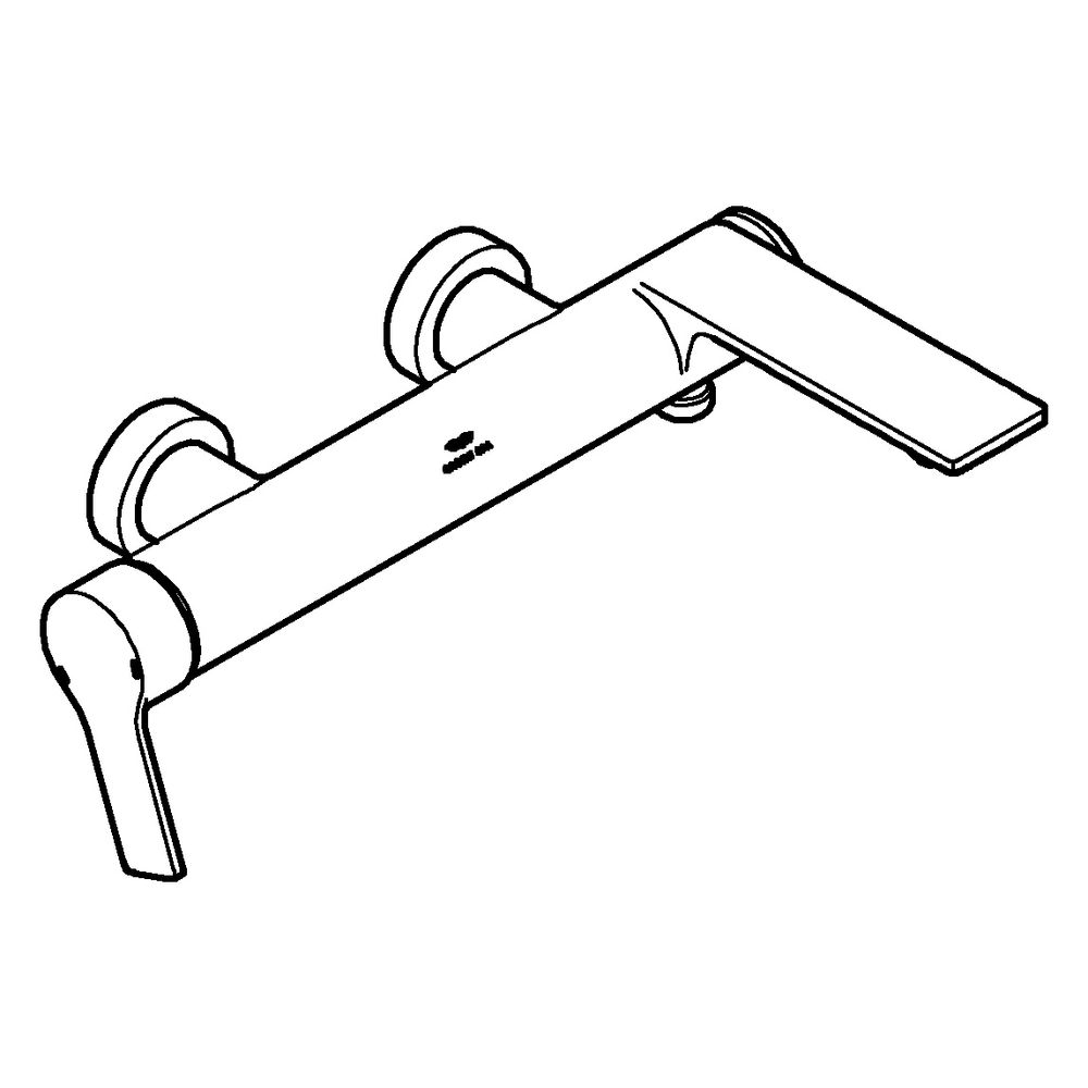 Grohe Allure Einhand-Wannenbatterie 32826_1, Wandmontage, eigensicher, Satin Steel, 328... GROHE-32826MS1 4005176945311 (Abb. 2)