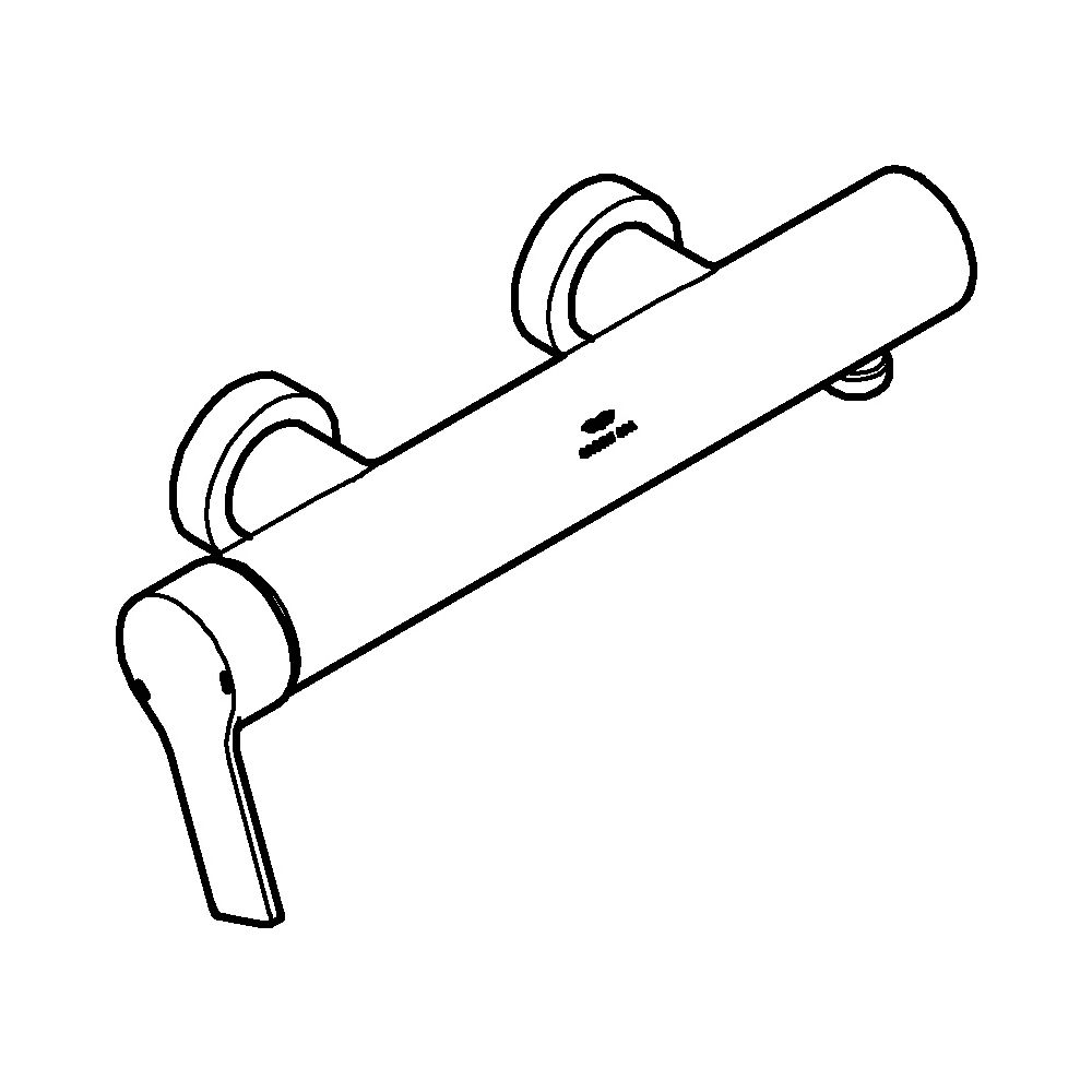 Grohe Allure Einhand-Wannenbatterie 32846_1, Wandmontage, eigensicher, Satin Steel, 328... GROHE-32846MS1 4005176945328 (Abb. 2)