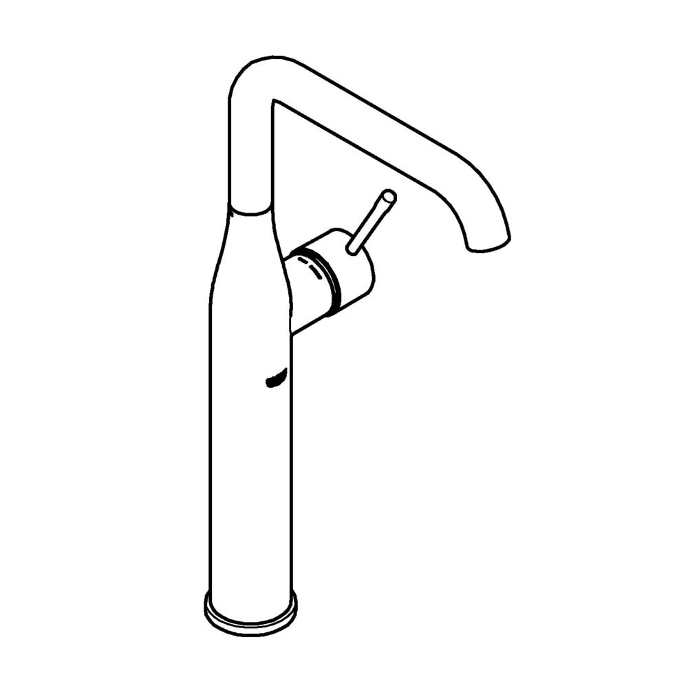 Grohe Essence Einhand-Waschtischbatterie, 1/2", XL-Size, Hard Graphite gebürstet, 32901... GROHE-32901AL1 4005176407529 (Abb. 2)