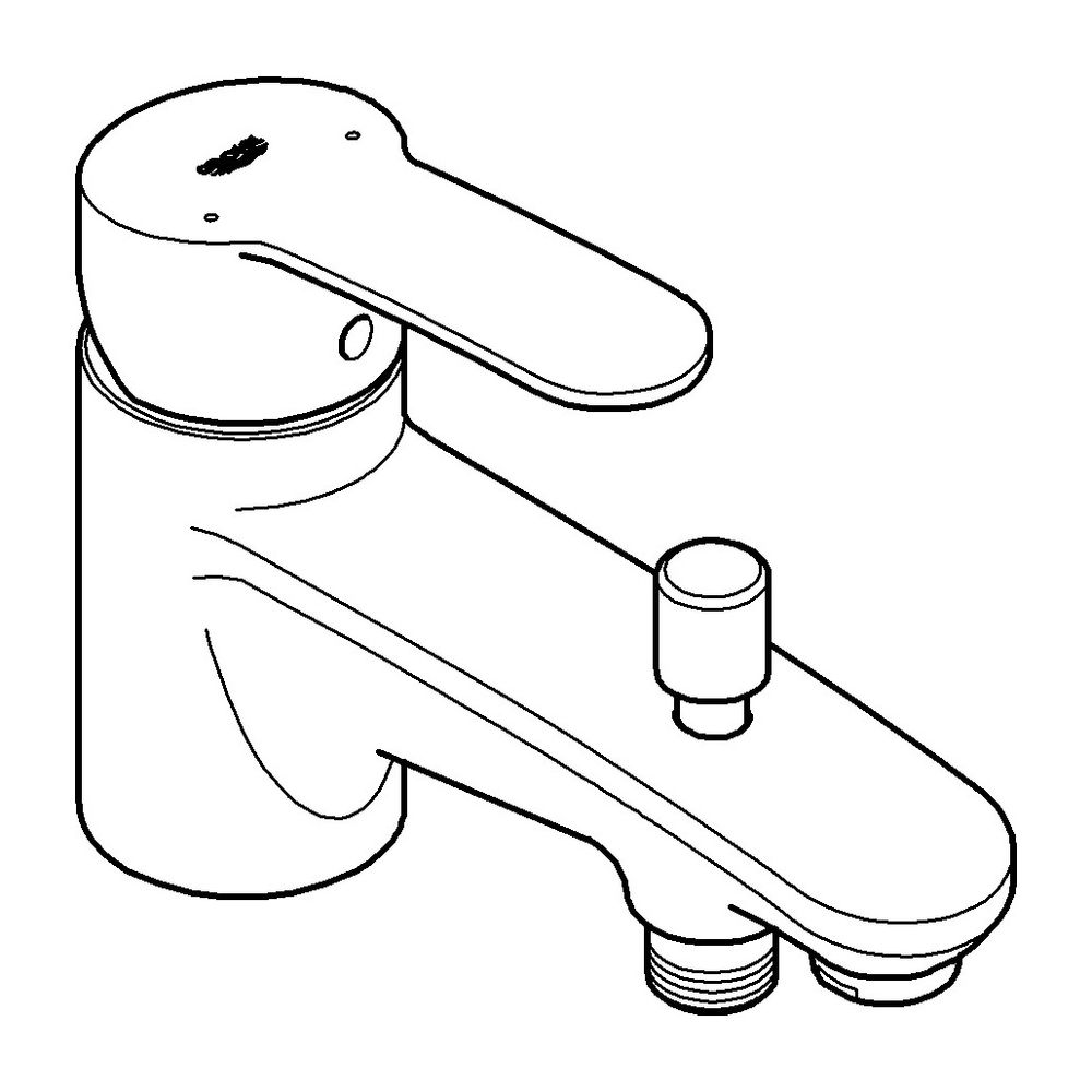 Grohe Eurostyle Cosmopolitan Einhand-Wannenbatterie, Einlochmontage, Keramikkartusche, ... GROHE-33614002 4005176887208 (Abb. 2)