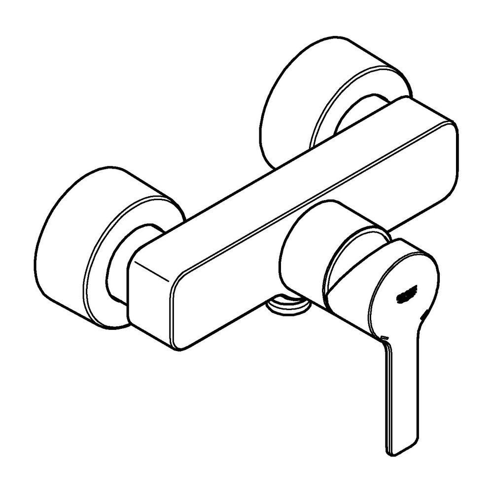 Grohe Lineare Einhand-Brausebatterie 1/2" chrom 33865001... GROHE-33865001 4005176409202 (Abb. 2)