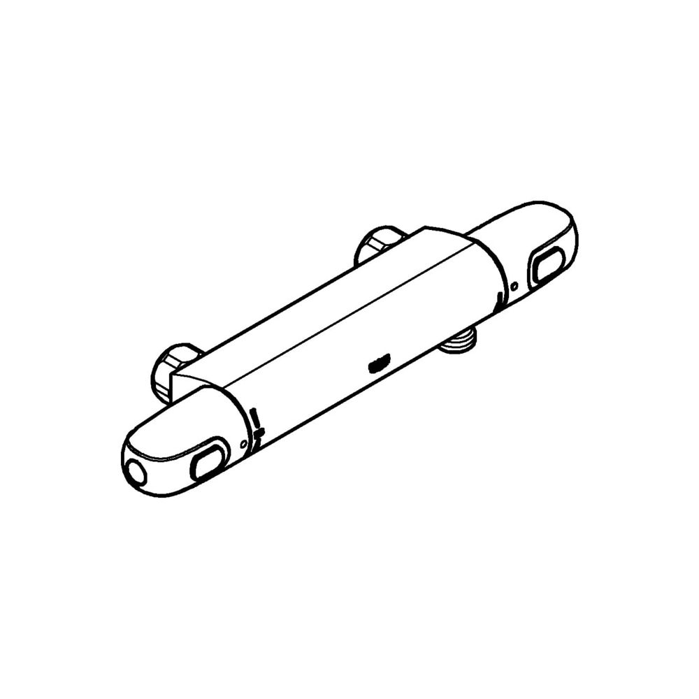 Grohe Grohtherm 1000 Thermostat-Brausebatterie, 1/2", Wandmontage, SafeStop, eigensiche... GROHE-34146003 4005176309625 (Abb. 2)