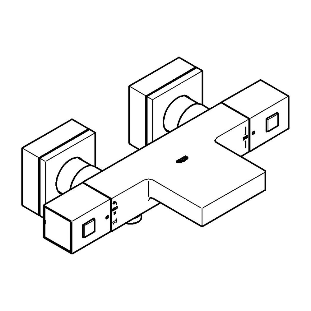 Grohe Grohtherm Cube Thermostat-Wannenbatterie 1/2" chrom 34497000... GROHE-34497000 4005176940675 (Abb. 7)