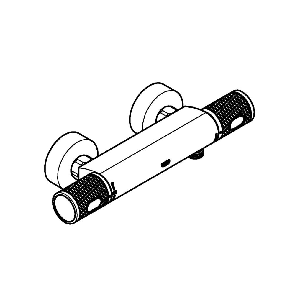 Grohe Grohtherm 1000 Performance Thermostat-Brausebatterie, Wandmontage, Chrom, 3477600... GROHE-34776000 4005176612930 (Abb. 2)