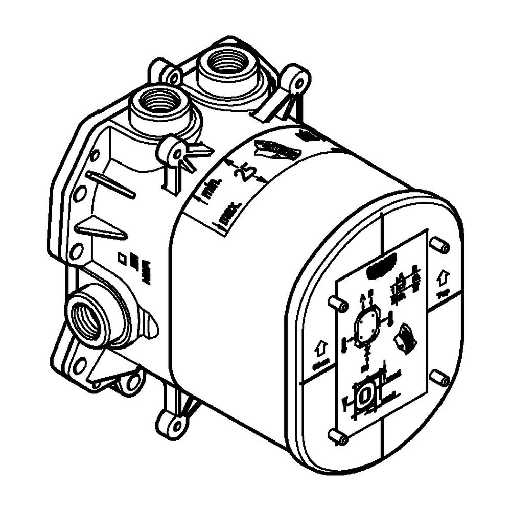Grohe Rapido T Unterputz-Thermostatbatterie 35500000... GROHE-35500000 4005176831522 (Abb. 17)
