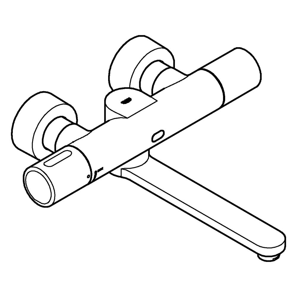 Grohe Infrarot-Elektronik für Waschtisch-Wandarmatur Ausladung 287mm Eurosmart Cosmopol... GROHE-36454000 4005176487774 (Abb. 7)