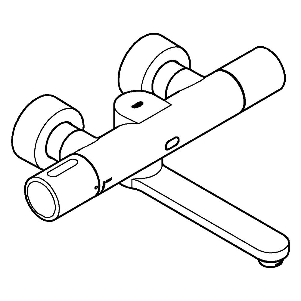 Grohe Infrarot-Elektronik für Waschtisch-Wandarmatur Ausladung 255mm Eurosmart Cosmopol... GROHE-36455000 4005176487781 (Abb. 7)