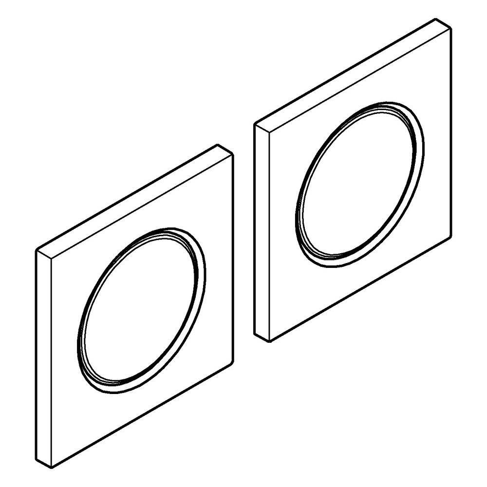 Grohe F-digital Deluxe Rainshower Lichtmodul, 127x127mm pro Modul, Satin Steel, 36472MS... GROHE-36472MS0 4005176946486 (Abb. 2)