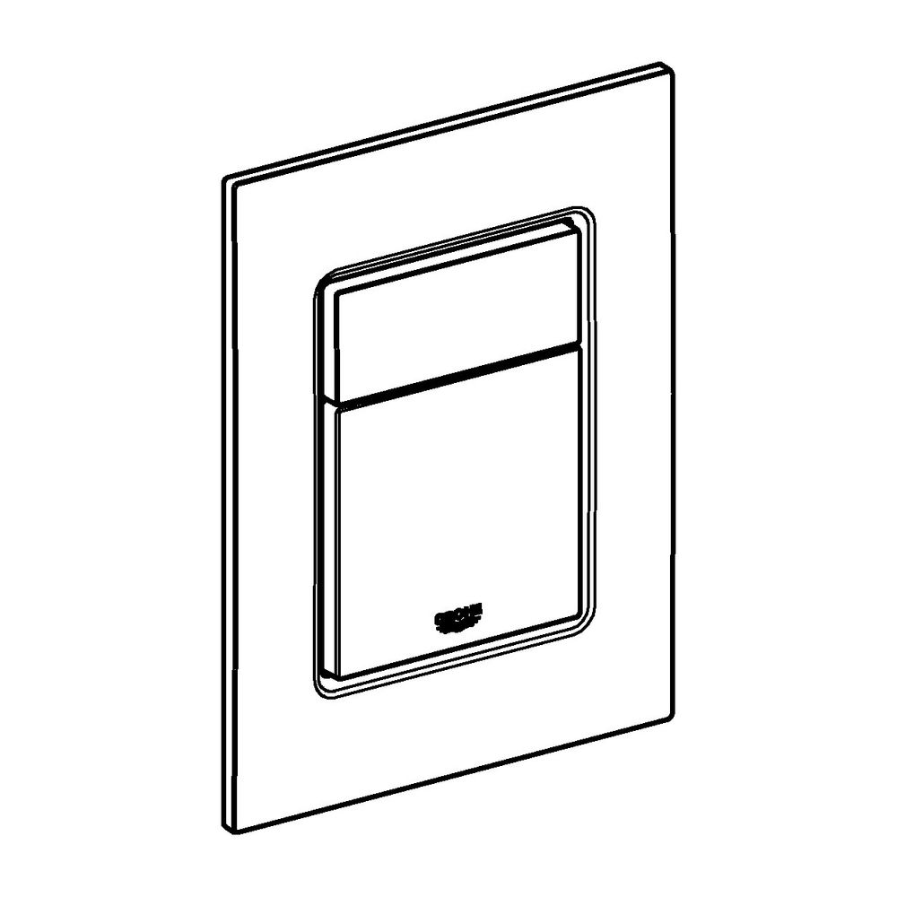 Grohe Skate Cosmopolitan S WC-Betätigung, 130x172mm, Phantom Black, für kleinen Revisio... GROHE-37535KF0 4005176677663 (Abb. 2)