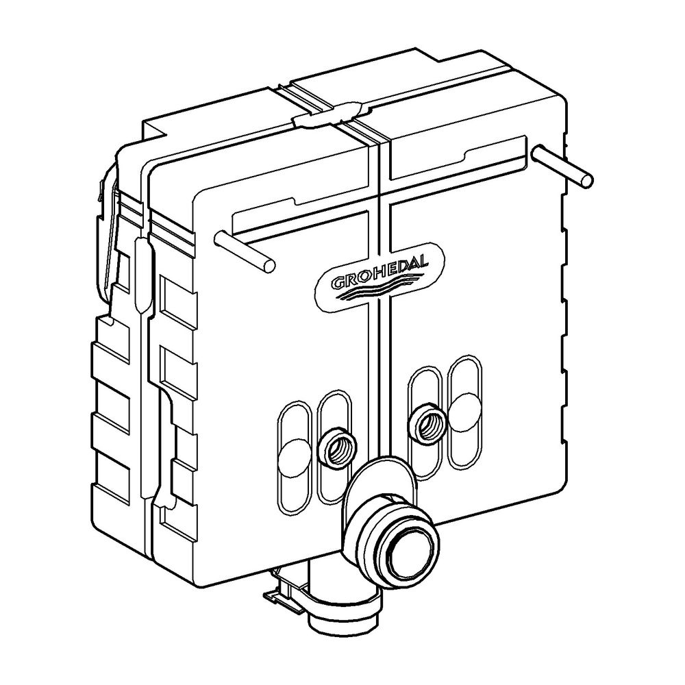 Grohe Uniset Waschtisch-Element für Einlochbatterie ohne Standkonsolen, 37576000... GROHE-37576000 4005176183140 (Abb. 2)