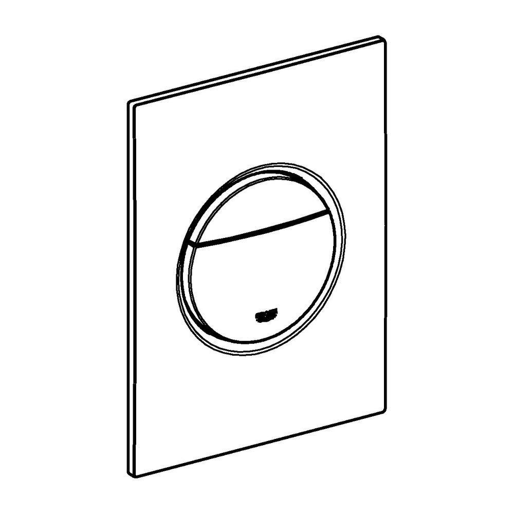 Grohe Cosmopolitan Nova S WC-Betätigung, Drückerplatte, Phantom Black, 2-Mengen-, Start... GROHE-37601KF0 4005176677670 (Abb. 2)