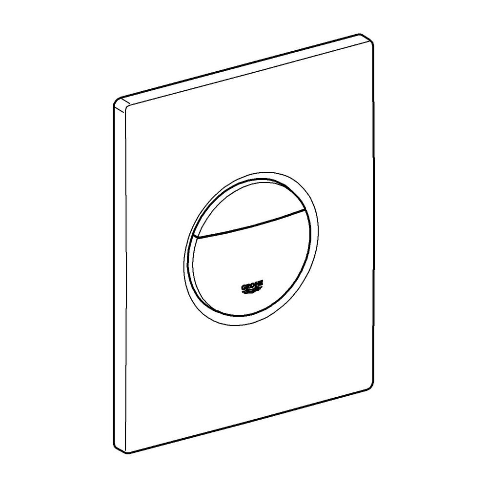 Grohe Cosmopolitan Nova WC-Betätigung, Drückerplatte, Phantom Black, senkrechte und waa... GROHE-38765KF0 4005176951978 (Abb. 2)