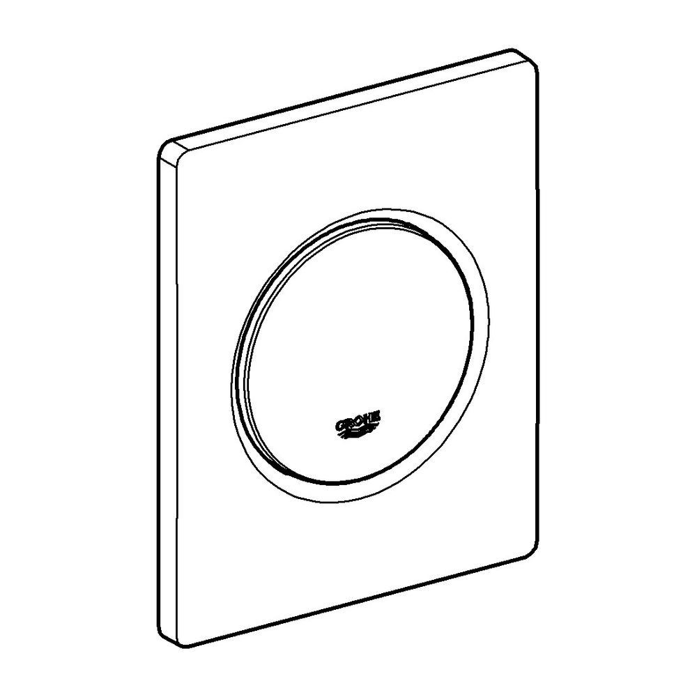 Grohe Nova Cosmopolitan Urinal-Betätigungsplatte, mechanisch, 116x144mm, Kunststoff, Ma... GROHE-38804P00 4005176861536 (Abb. 2)
