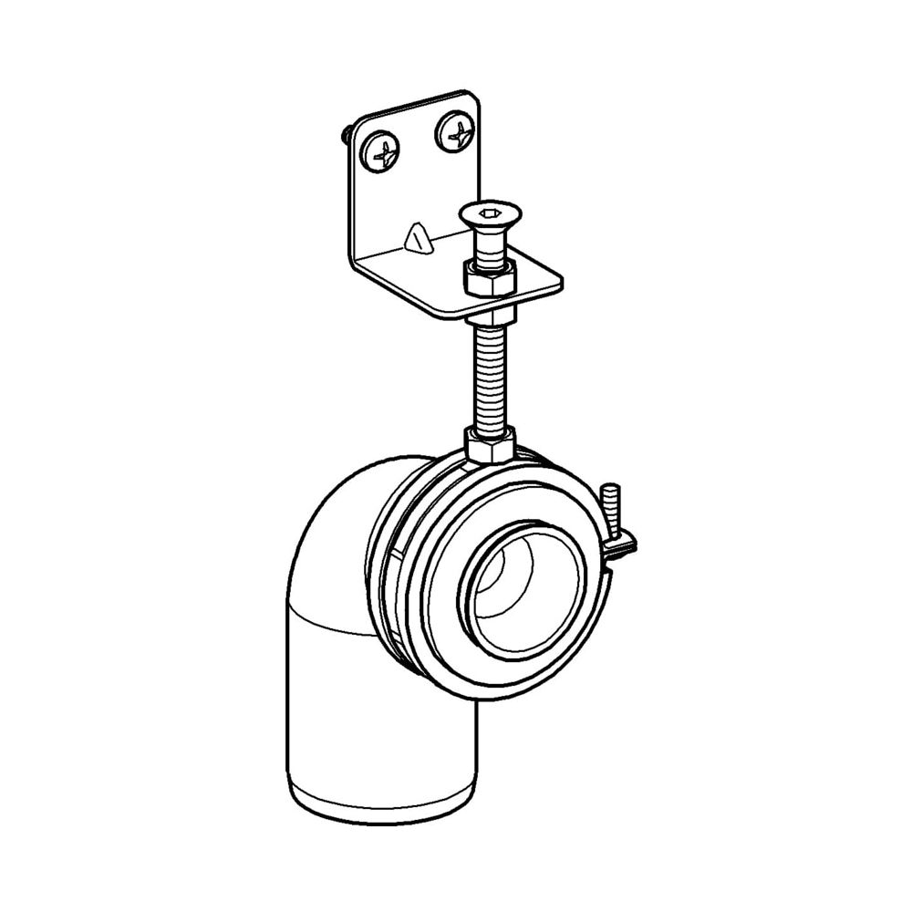 Grohe Rapid Pro Ablaufschelle, DN 50 mit Dämmgummi für Armaturenhalterung, 39051000... GROHE-39051000  (Abb. 2)