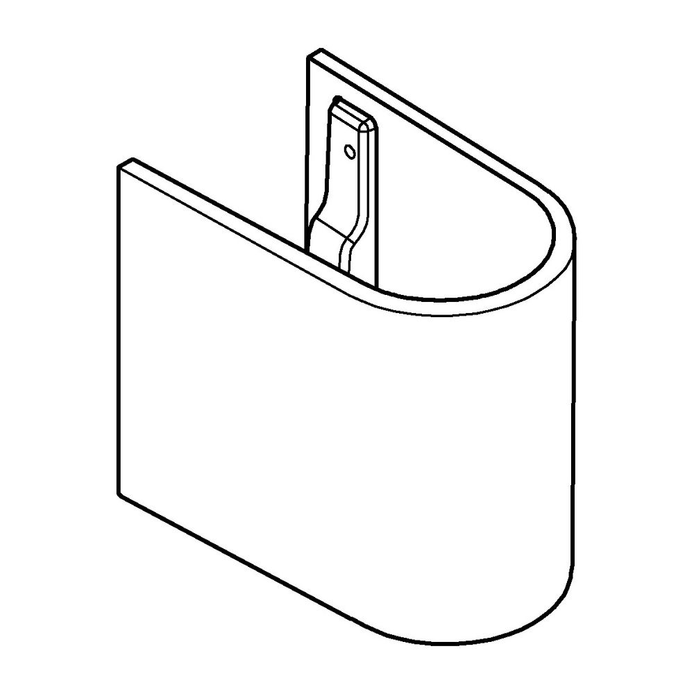 Grohe Halbsäule Euro Keramik für Waschtisch Alpinweiß... GROHE-39201000 4005176344947 (Abb. 3)