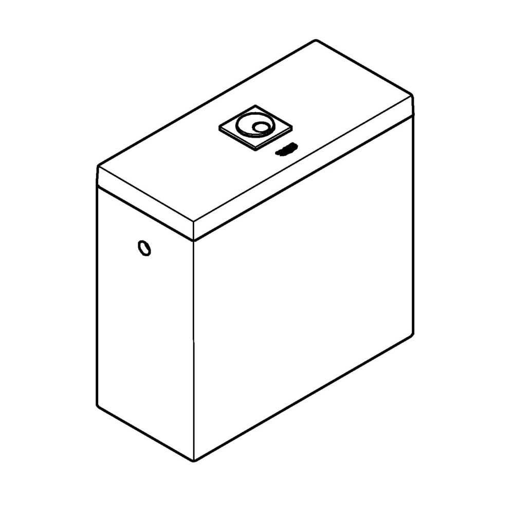 Grohe Cube Keramik Aufsatzspülkasten alpinweiß 39489000... GROHE-39489000 4005176442742 (Abb. 2)