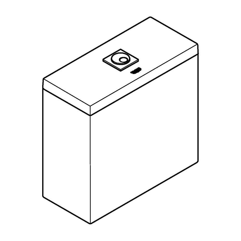 Grohe Cube Keramik Aufsatzspülkasten alpinweiß 39490000... GROHE-39490000 4005176442759 (Abb. 2)
