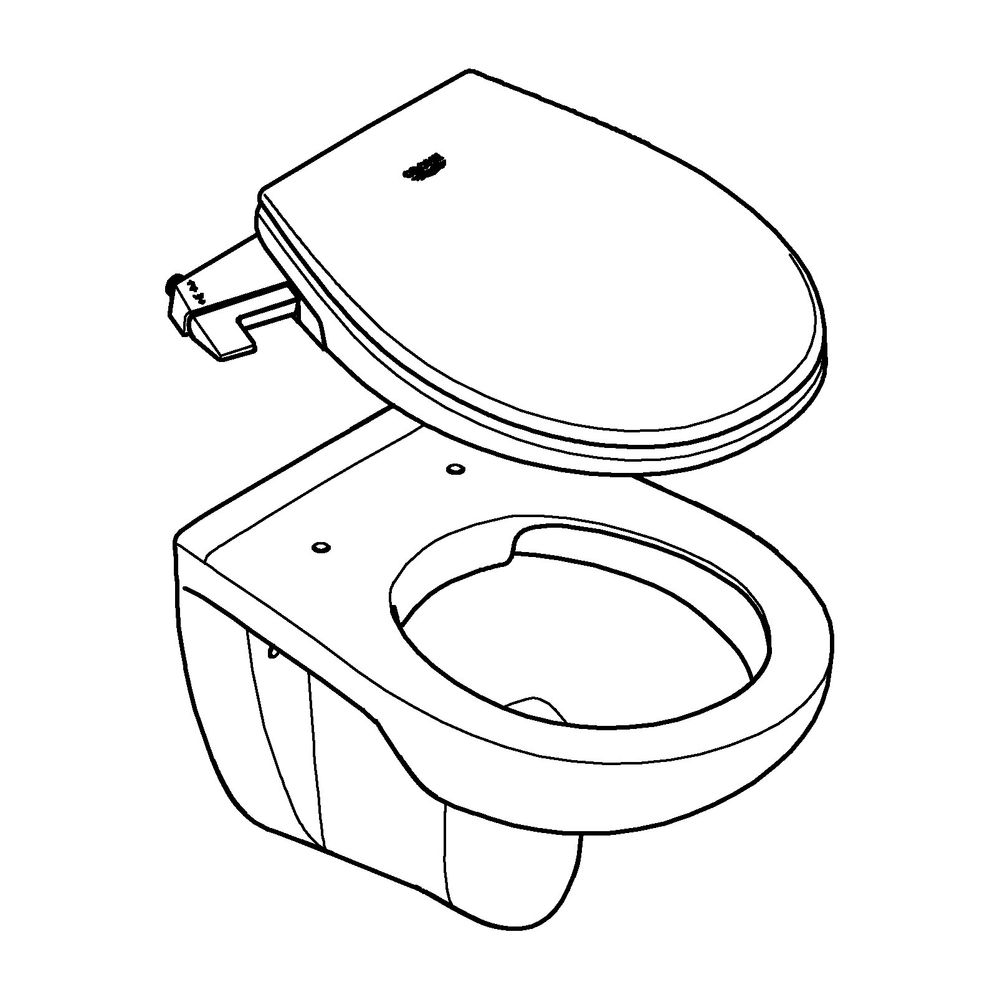 Ploeg klep constant GROHE Dusch-WC-Aufsatz 2-in-1 Set Bau K. 39651 mit Wand-WC alpinweiß ·  39651SH0 · Toiletten · heizung-billiger.de