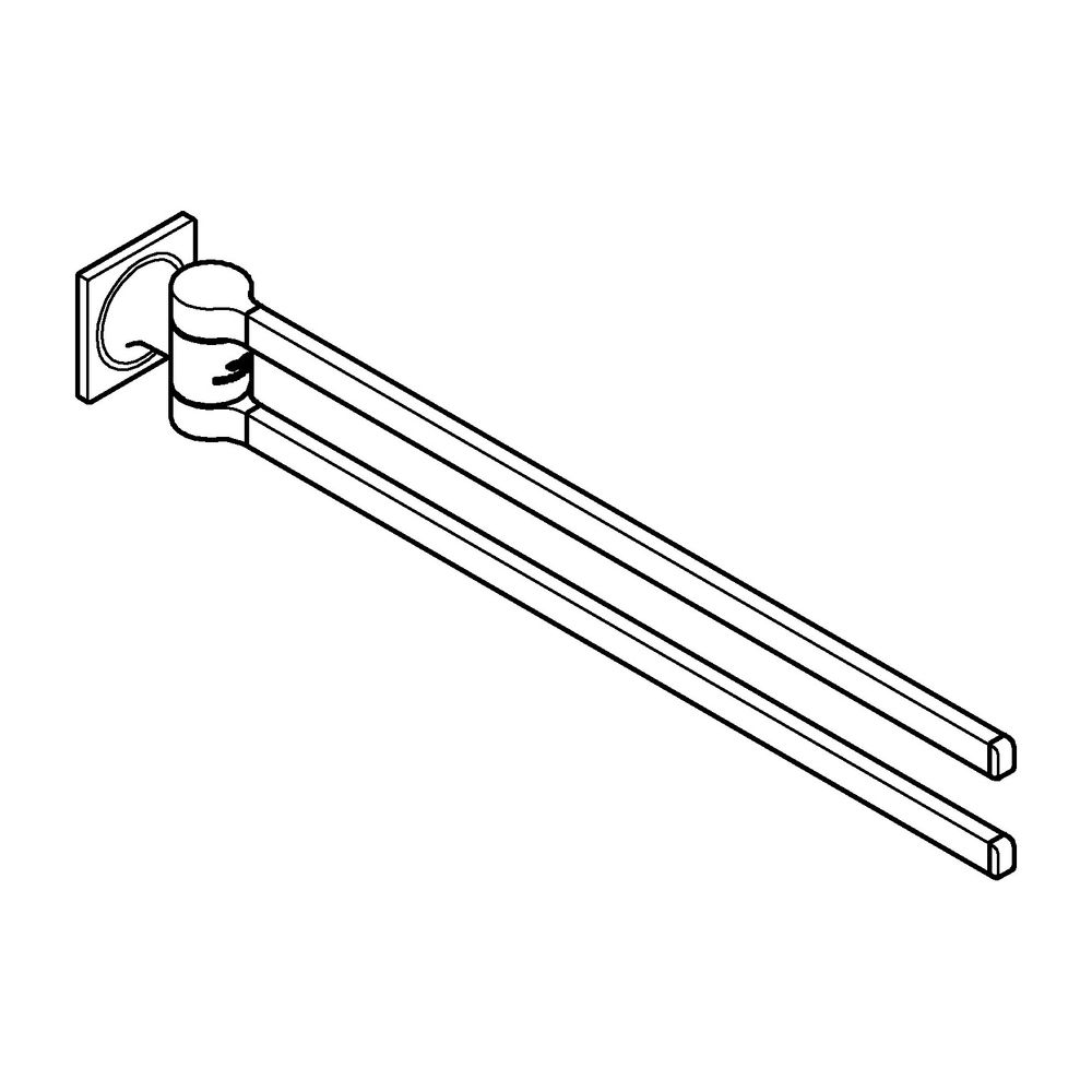 Grohe Allure Doppel-Handtuchhalter Supersteel, schwenkbar... GROHE-40342DC1 4005176953620 (Abb. 2)