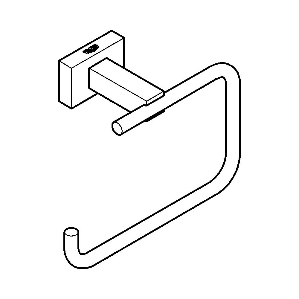 Grohe Essentials Cube WC-Papierhalter hard graphite gebürstet 40507AL1... GROHE-40507AL1 4005176636639 (Abb. 4)