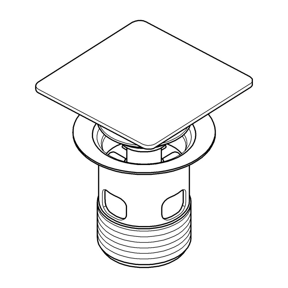 Grohe Ablaufstopfen inkl. Kelch supersteel 40565DC0... GROHE-40565DC0 4005176491702 (Abb. 2)
