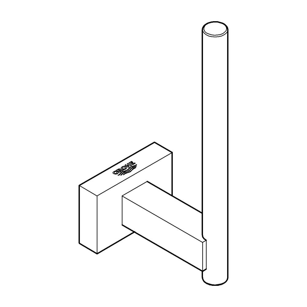 Grohe Essentials Cube Reservepapierhalter hard graphite gebürstet 40623AL1... GROHE-40623AL1 4005176636646 (Abb. 3)