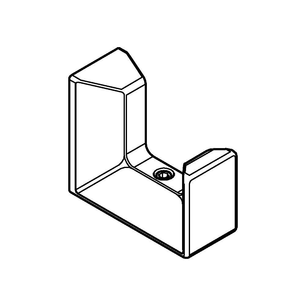 Grohe Selection Cube Bademantelhaken Metall, Mattschwarz, 407822430... GROHE-407822430 4067393083337 (Abb. 2)