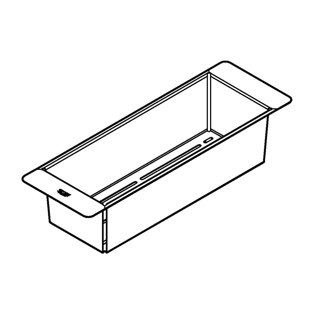 Grohe Abtropfschale, Edelstahl, 450x150x100mm, Hard Graphite gebürstet, 40852AL0... GROHE-40852AL0 4005176740589 (Abb. 5)