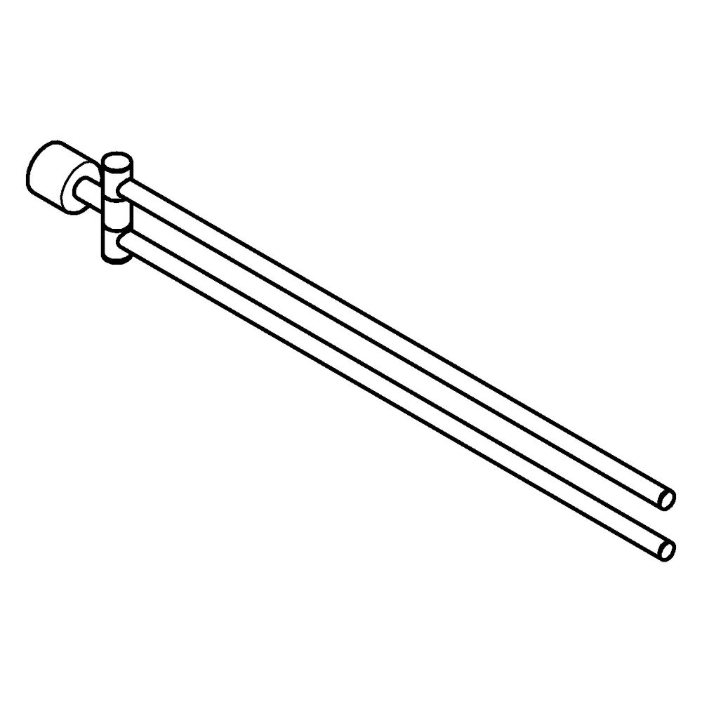 Grohe Atrio Handtuchhalter, 2-armig, nicht schwenkbar, Satin Steel, 40888MS0... GROHE-40888MS0 4005176946134 (Abb. 2)