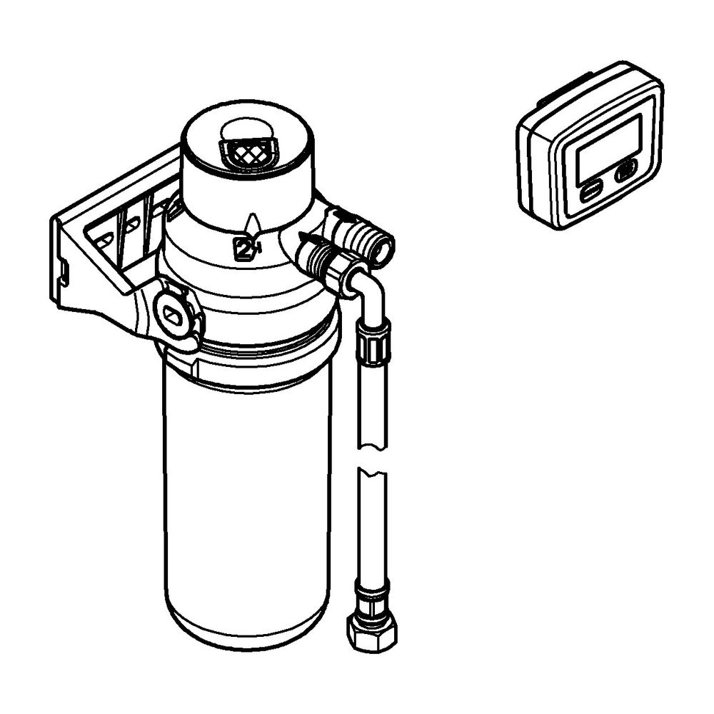 Grohe Blue Aktivkohlefilter-Starter-Set, Filterkopf, Aktivkohlefilter, Zeitzähler, 4113... GROHE-41136000 4005176774430 (Abb. 7)