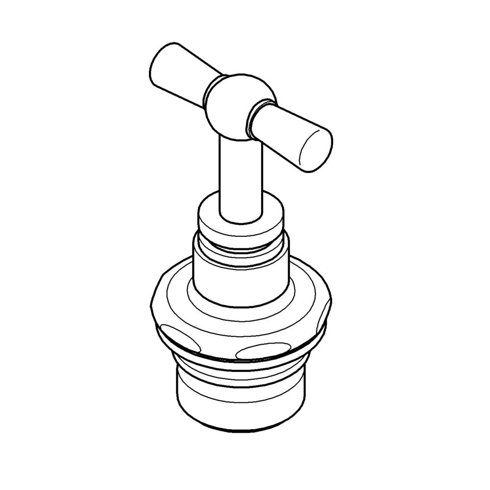 Grohe Oberteil mit Knebelgriff, DN 20, Chrom, 41801000... GROHE-41801000  (Abb. 2)
