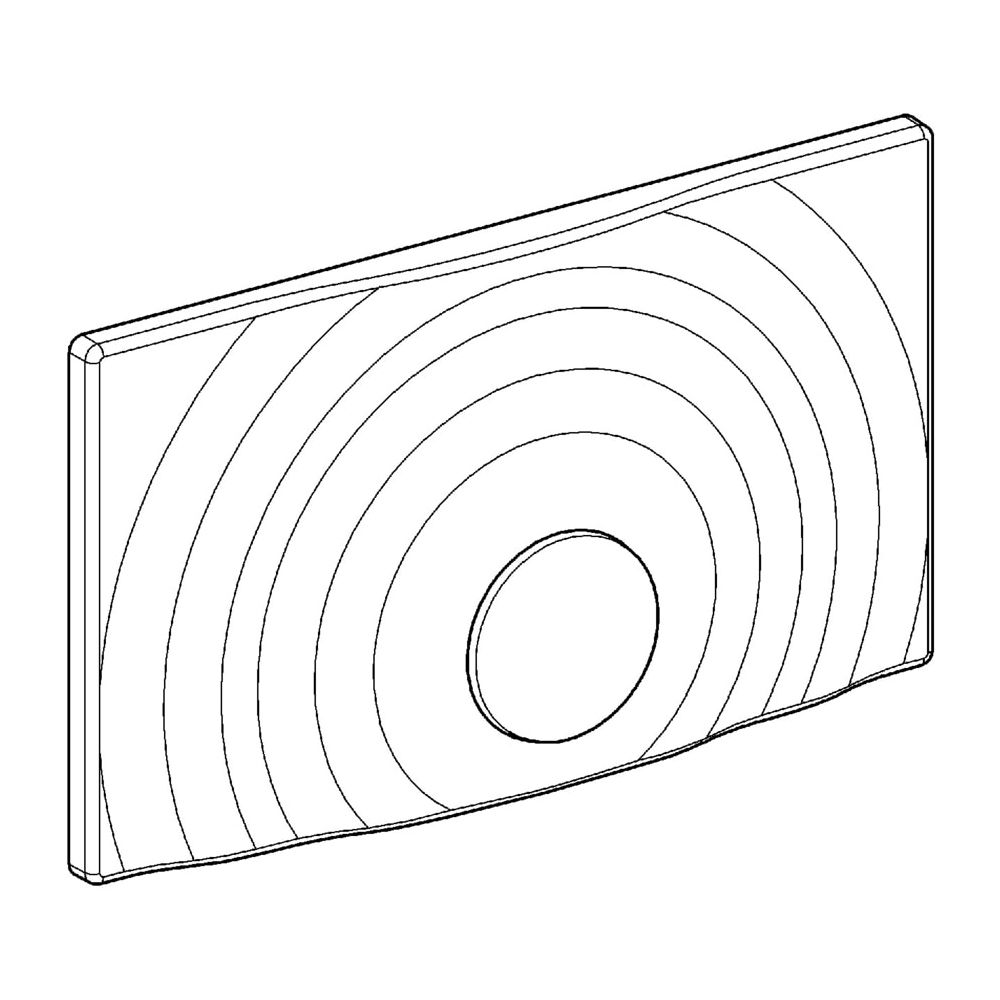 Grohe Platte und Druckknopf für Abdeckplatte Surf G, Chrom, 42263000... GROHE-42263000  (Abb. 2)