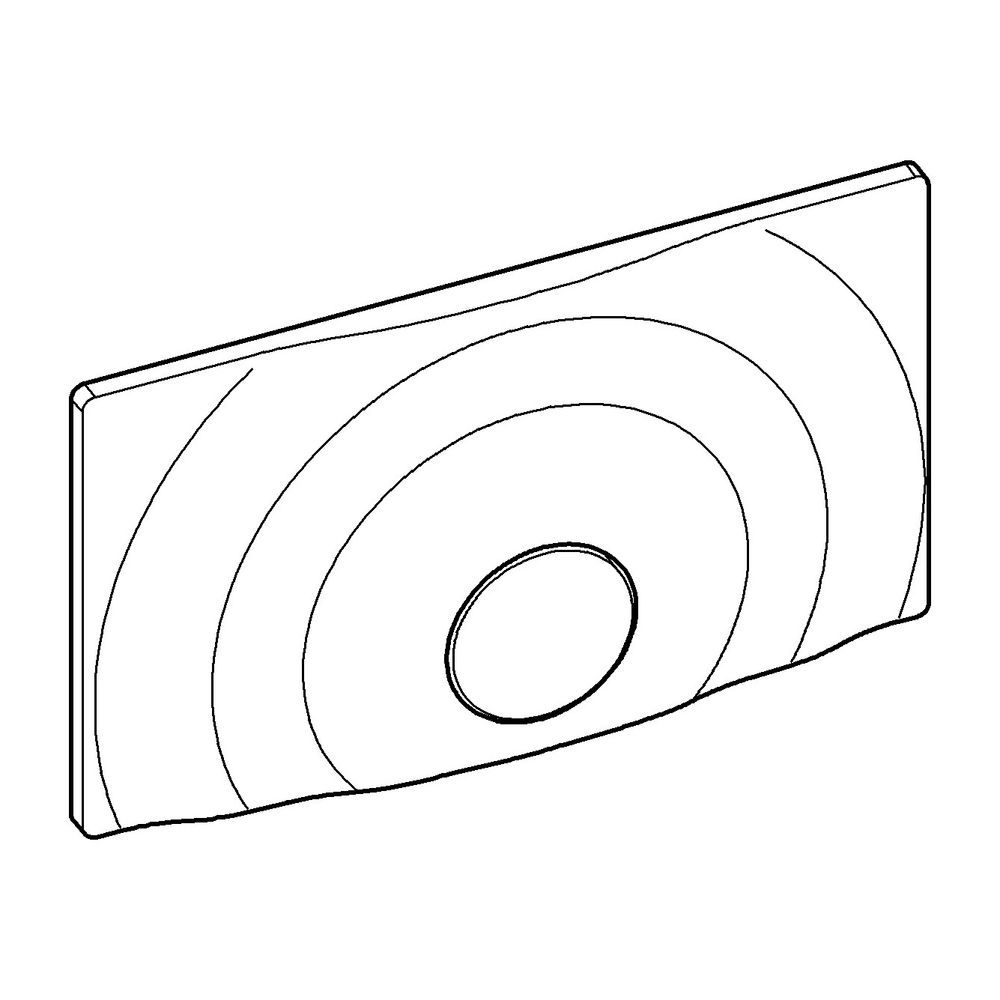 Grohe Platte und Druckknopf für Abdeckplatte Surf G, Alpinweiß, 42263SH0... GROHE-42263SH0 4005176816987 (Abb. 2)