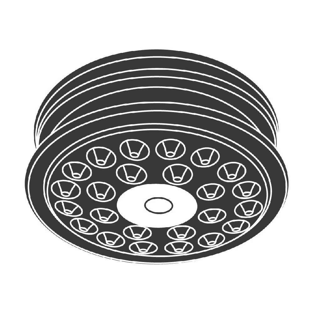 Grohe Brauseboden für Sportkopfbrause, Dunkelgrau, 43697000... GROHE-43697000 4005176256660 (Abb. 2)