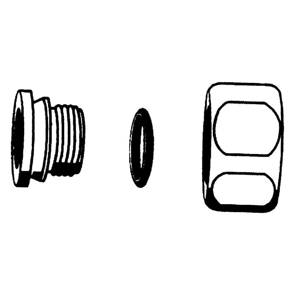 Grohe Anschlussverschraubung, 1/2", Mattschwarz, 450442430... GROHE-450442430 4005176788116 (Abb. 2)