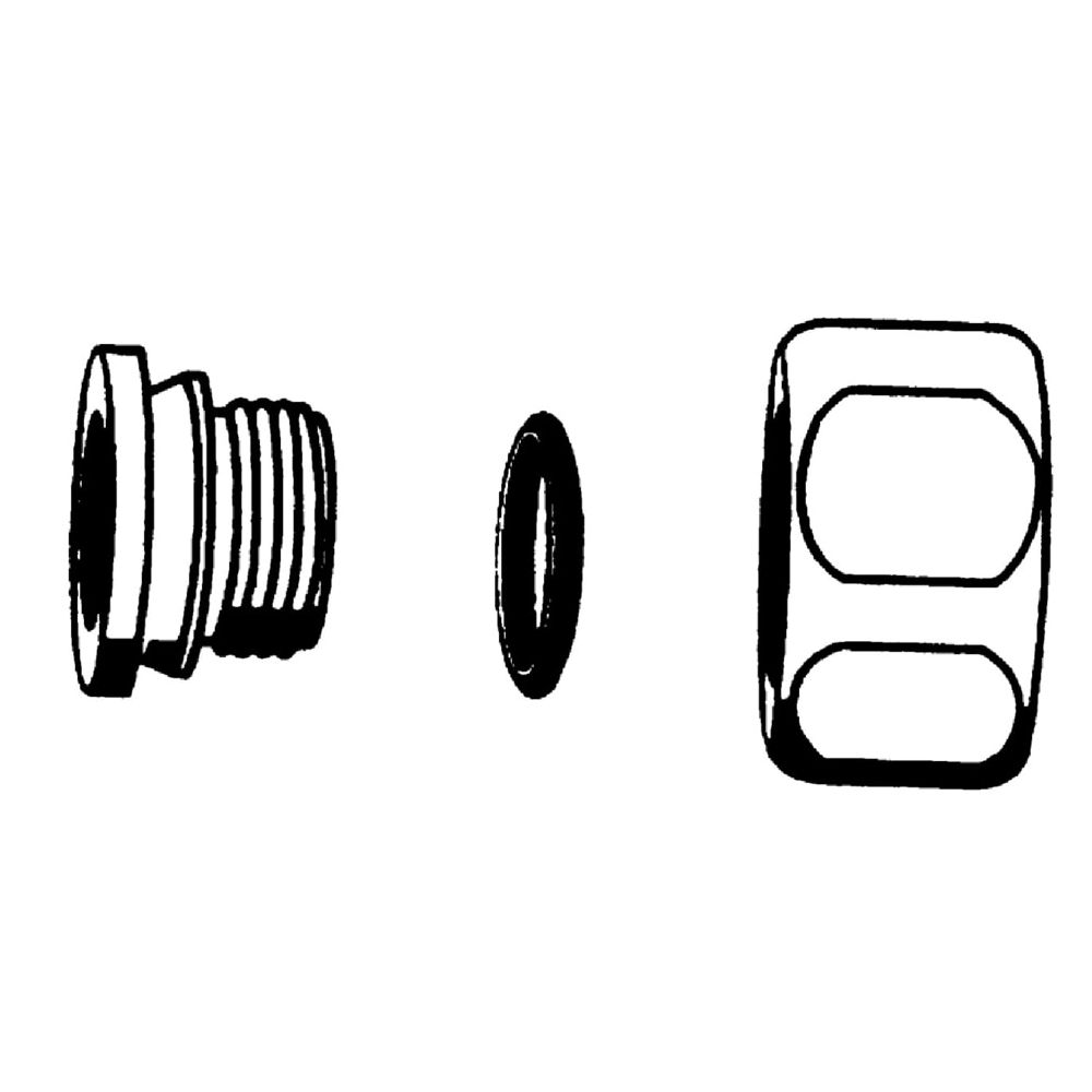 Grohe Anschlussverschraubung 1/2", Edelmessing, 45044Z00... GROHE-45044Z00  (Abb. 2)