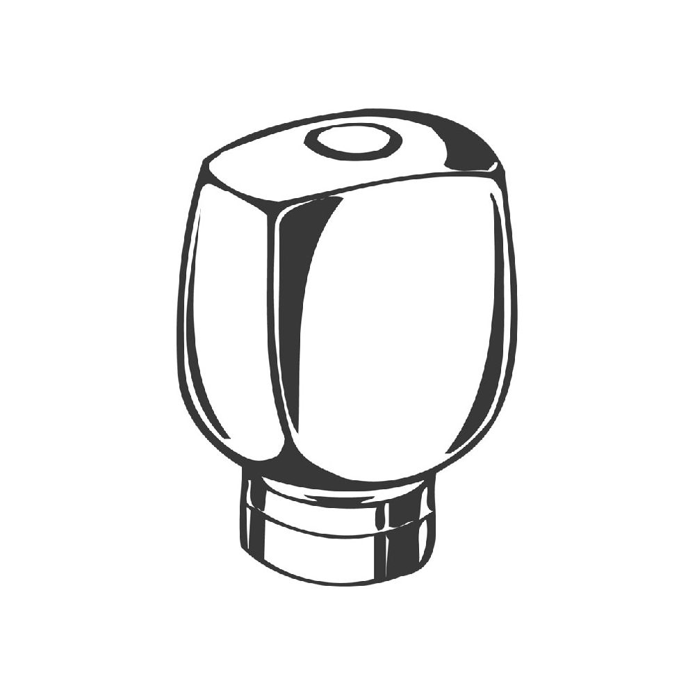 Grohe Griff Florida 115, Blau/Rot, Griffalternative speziell für Mehrloch-Kombinationen, Edelmatt, 4... GROHE-45230T00  (Abb. 2)