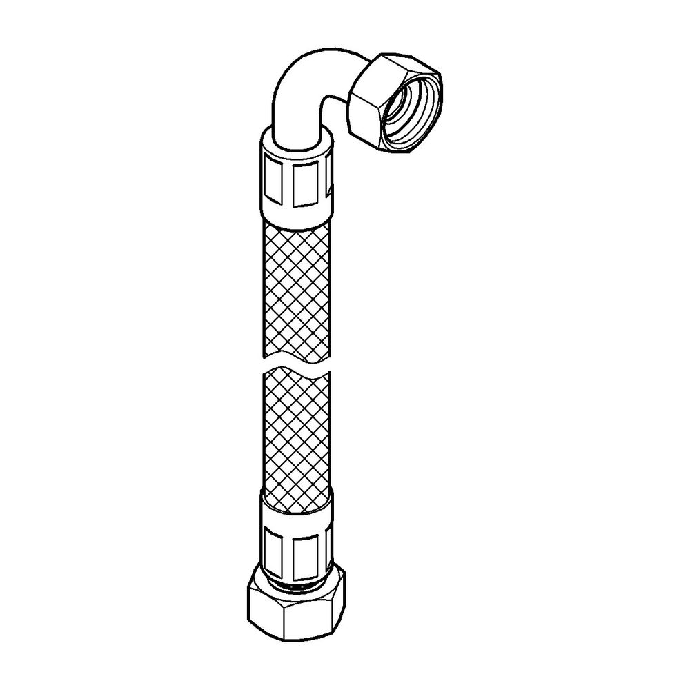 Grohe Druckschlauch flexibel chrom 45446000... GROHE-45446000 4005176056307 (Abb. 2)