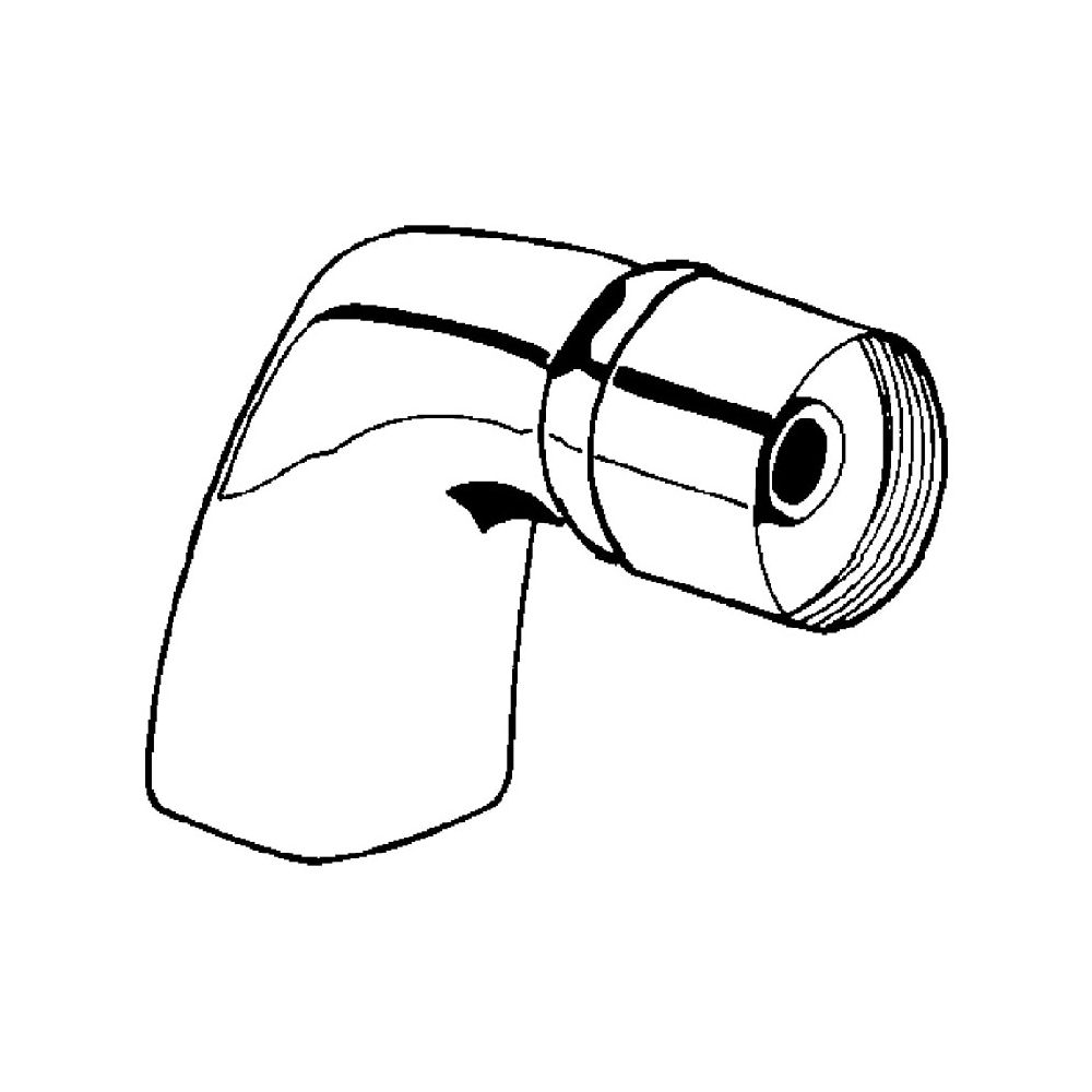 Grohe Standanschluss Europlus, 1/2", 70-91mm, 70mm, Weiß, 46121L00... GROHE-46121L00  (Abb. 2)